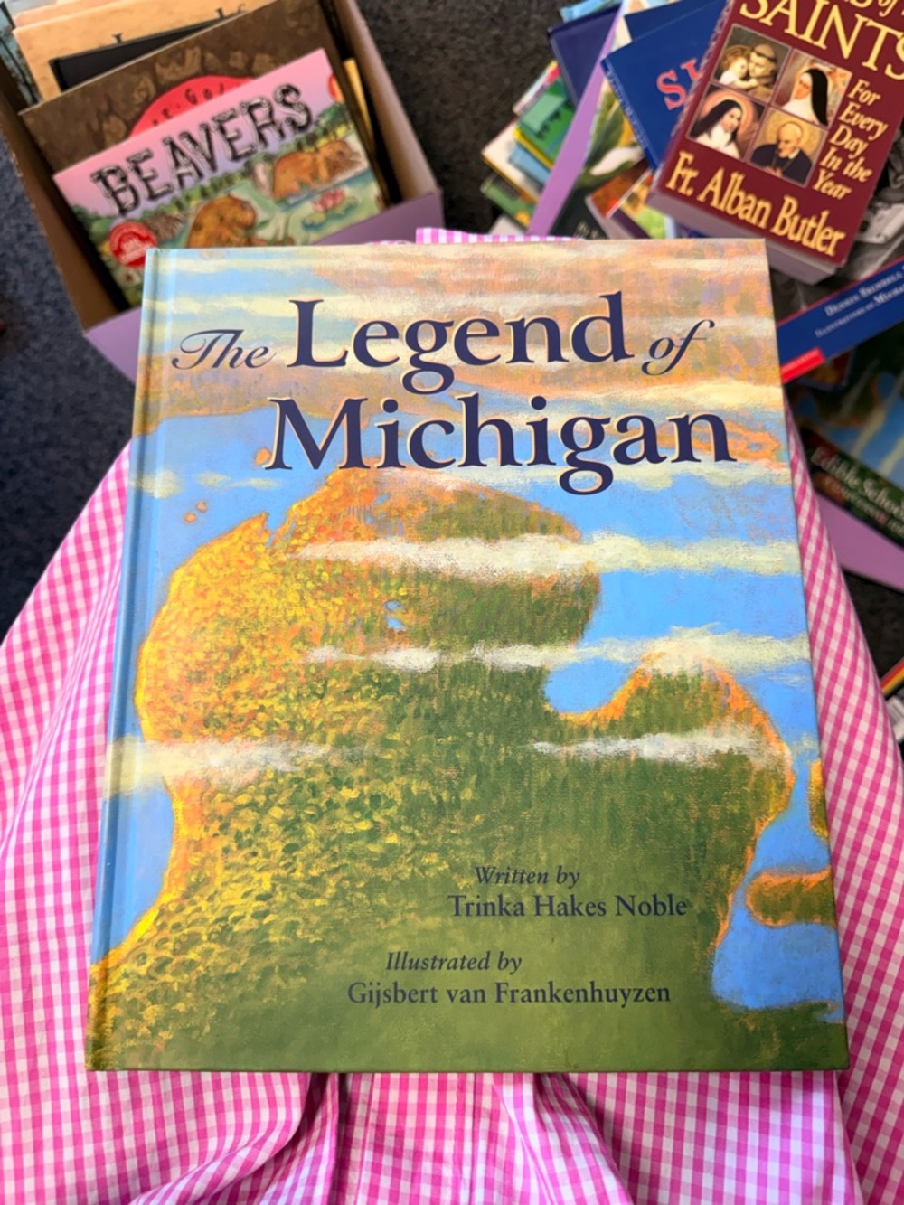 The Legend of Michigan Hardcover Picture Book - Green & Blue Cover